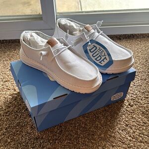 Hey Dude White Sneakers Wendy Stretch Canvas